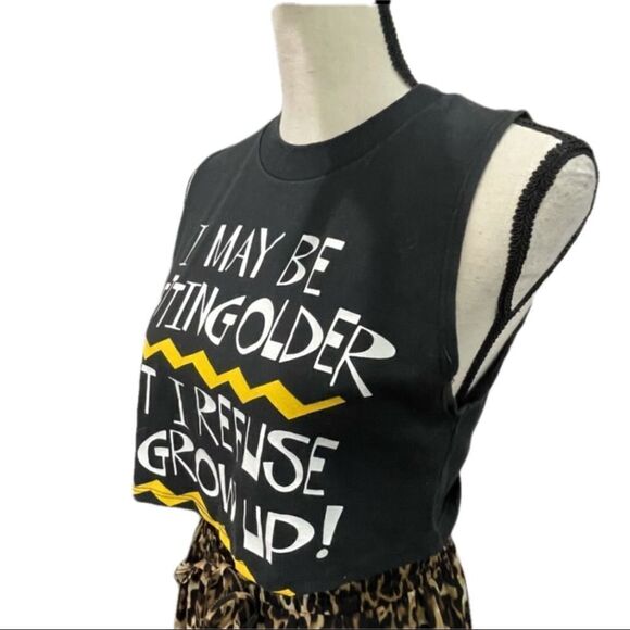 VINTAGE Graphic Crop Tank Top Tee ONE OF A KIND! - Picture 5 of 9